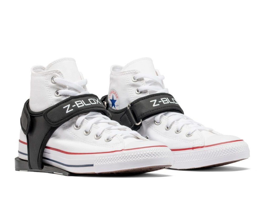 z-blox-attachable-squat-heels-wedges Z-BLOX attachable squat heels with 20mm elevation for improved strength and posture when weightlifting